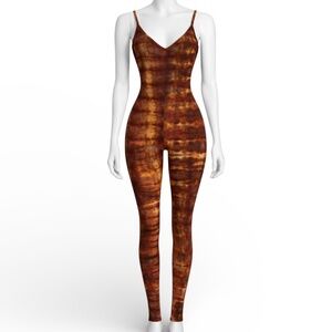 NEW TIE DYE Handmade Etsy Yoga Workout Catsuit Jumpsuit SIZE SMALL